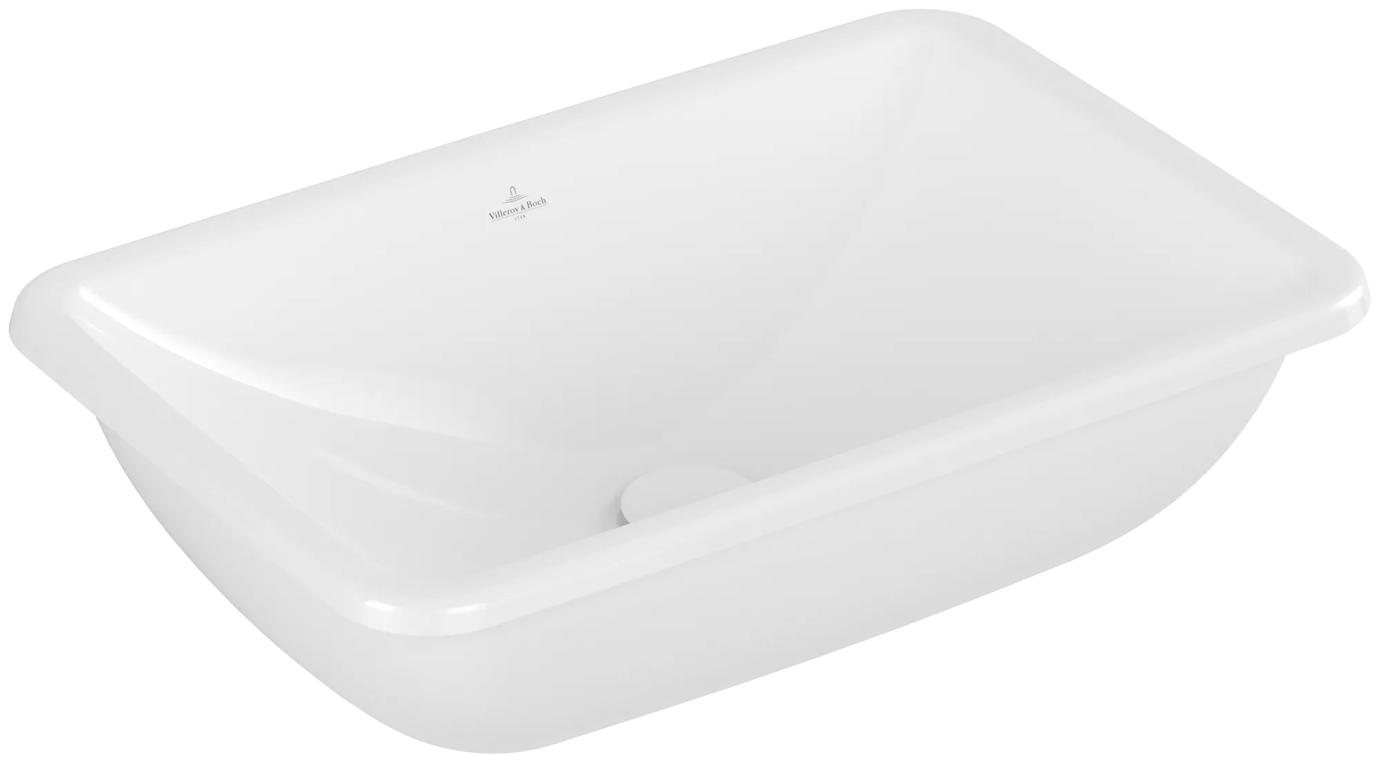 VILLEROY BOCH Loop & Friends Undercounter washbasin, 540 x 340 x 185 mm, White Alpin, without overflow #4A570101 resmi