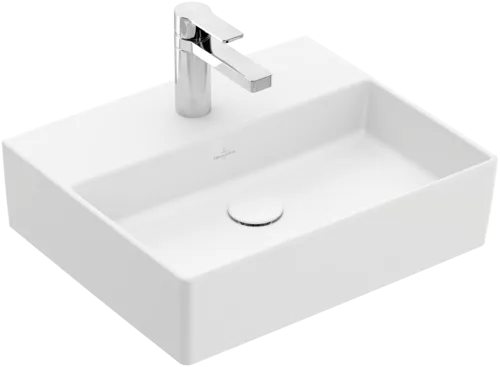 Зображення з  VILLEROY BOCH Memento 2.0 Washbasin, 500 x 420 x 140 mm, Stone White CeramicPlus, without overflow #4A2251RW