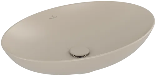 VILLEROY BOCH Loop & Friends Surface-mounted washbasin, 620 x 420 x 120 mm, Almond CeramicPlus, without overflow #4A4801AM resmi