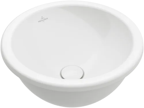 VILLEROY BOCH Loop & Friends Built-in washbasin, 390 x 390 x 190 mm, White Alpin CeramicPlus, with overflow, unground #4A5900R1 resmi
