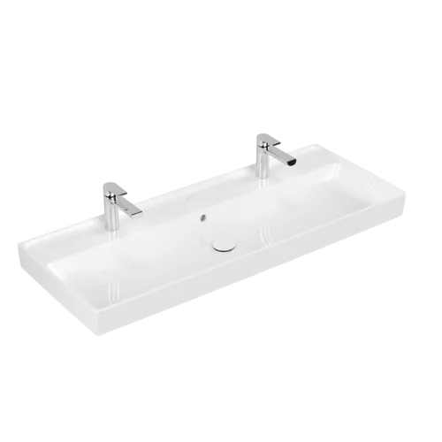 Зображення з  VILLEROY BOCH Collaro Vanity washbasin, 1200 x 470 x 160 mm, White Alpin CeramicPlus, with overflow #4A33C4R1