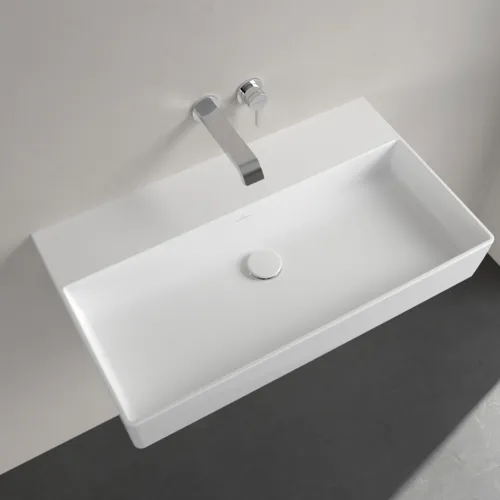 Picture of VILLEROY BOCH Memento 2.0 Washbasin, 800 x 470 x 140 mm, White Alpin, without overflow #4A228301