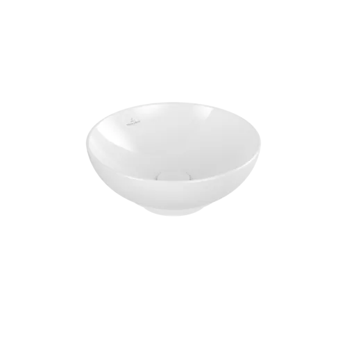 VILLEROY BOCH Loop & Friends Surface-mounted washbasin, 380 x 380 x 120 mm, White Alpin CeramicPlus, with overflow #4A4500R1 resmi