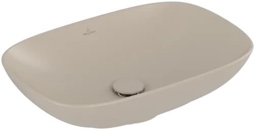 Зображення з  VILLEROY BOCH Loop & Friends Surface-mounted washbasin, 560 x 380 x 120 mm, Almond CeramicPlus, without overflow #4A4901AM