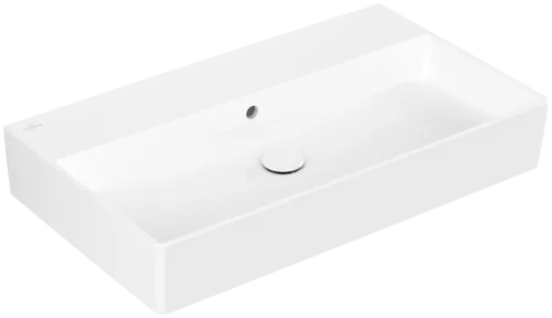 εικόνα του VILLEROY BOCH Memento 2.0 Washbasin, 800 x 470 x 140 mm, White Alpin CeramicPlus, with overflow, unground #4A2282R1