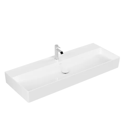εικόνα του VILLEROY BOCH Memento 2.0 Washbasin, 1200 x 470 x 150 mm, White Alpin CeramicPlus, without overflow #4A22C2R1