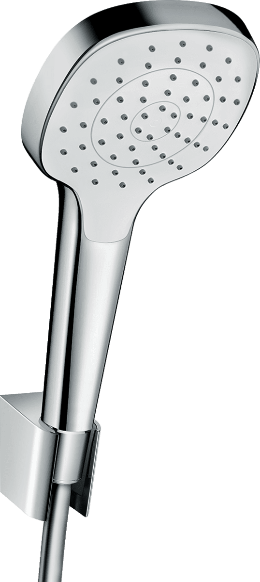 Bild von HANSGROHE Croma Select E Brausehalterset 110 1jet mit Brauseschlauch 125 cm #26424400 - Weiß/Chrom