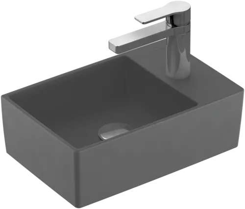Bild von VILLEROY BOCH Memento 2.0 Handwaschbecken, 400 x 260 x 111 mm, Graphite CeramicPlus, ohne Überlauf #432340I4