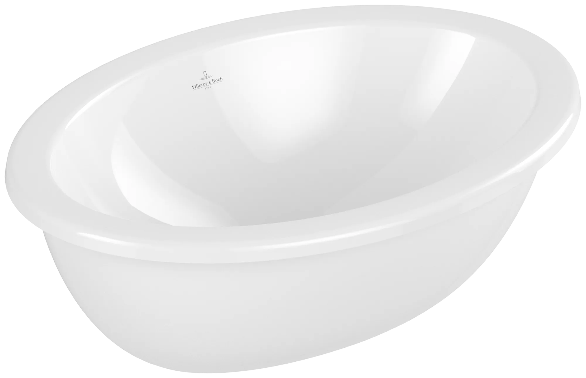 εικόνα του VILLEROY BOCH Loop & Friends Undercounter washbasin, 485 x 325 x 215 mm, White Alpin, with overflow #4A540001