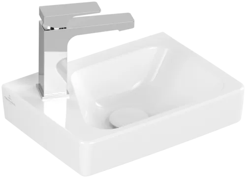 Зображення з  VILLEROY BOCH Architectura Handwashbasin, 360 x 265 x 135 mm, White Alpin CeramicPlus, without overflow #438537R1