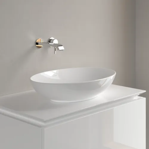 VILLEROY BOCH Loop & Friends Aufsatzwaschbecken, 560 x 380 x 120 mm, ohne Überlauf, Weiß Alpin CeramicPlus #4A4701R1, Bild 3