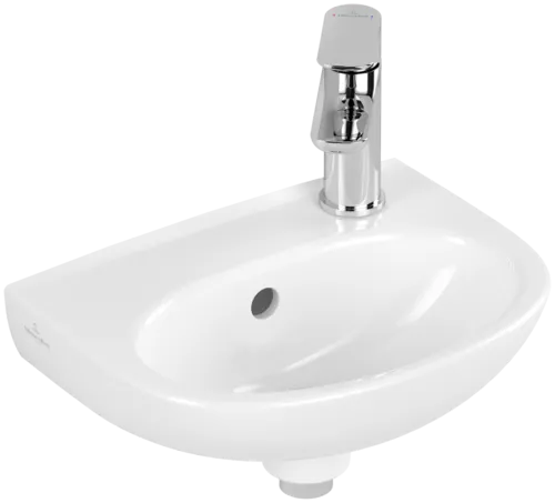 Bild von VILLEROY BOCH O.novo Handwaschbecken, 360 x 275 x 145 mm, Weiß Alpin, mit Überlauf #43403R01
