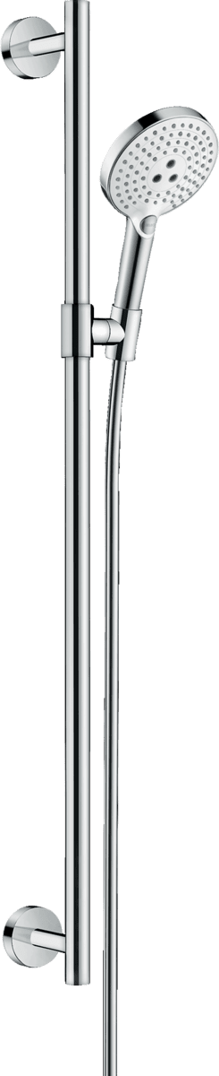 Зображення з  HANSGROHE Raindance Select S Shower set 120 3jet with shower bar 90 cm #26322400 - White/Chrome