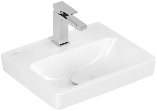 Picture of VILLEROY BOCH Architectura Handwashbasin, 450 x 365 x 150 mm, White Alpin CeramicPlus, without overflow #438746R1