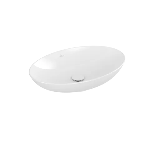 Зображення з  VILLEROY BOCH Loop & Friends Surface-mounted washbasin, 620 x 420 x 120 mm, White Alpin CeramicPlus, without overflow #4A4801R1