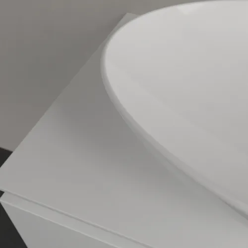 Bild von VILLEROY BOCH Loop & Friends Aufsatzwaschbecken, 620 x 420 x 120 mm, Weiß Alpin CeramicPlus, ohne Überlauf #4A4801R1