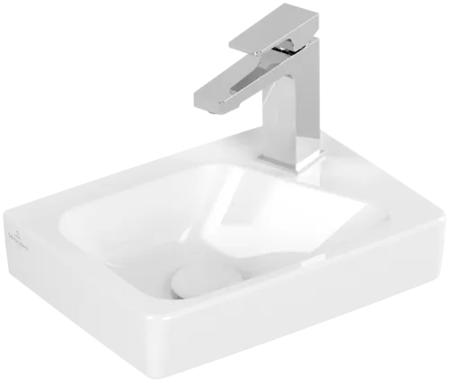 Picture of VILLEROY BOCH Architectura Handwashbasin, 360 x 265 x 135 mm, White Alpin CeramicPlus, without overflow #438637R1