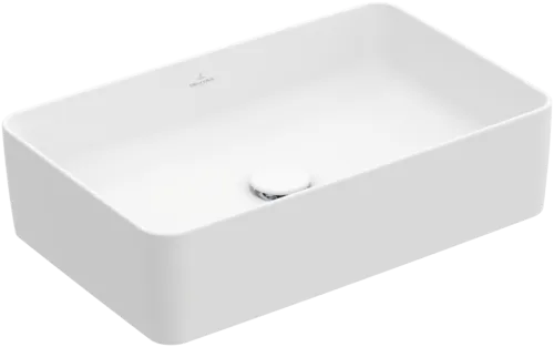 Picture of VILLEROY BOCH Collaro Surface-mounted washbasin, 560 x 360 x 145 mm, Stone White CeramicPlus, without overflow #4A2056RW