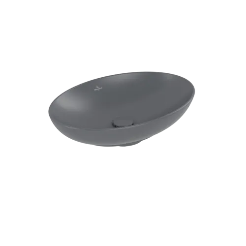 VILLEROY BOCH Loop & Friends Surface-mounted washbasin, 560 x 380 x 120 mm, Graphite CeramicPlus, without overflow #4A4701I4 resmi
