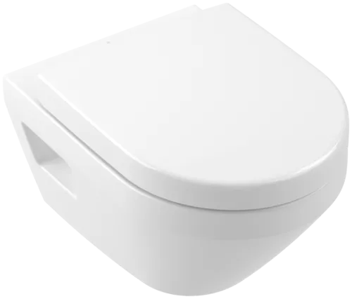 VILLEROY BOCH Architectura Washdown toilet Compact, rimless, wall-mounted, White Alpin #4687C001 resmi