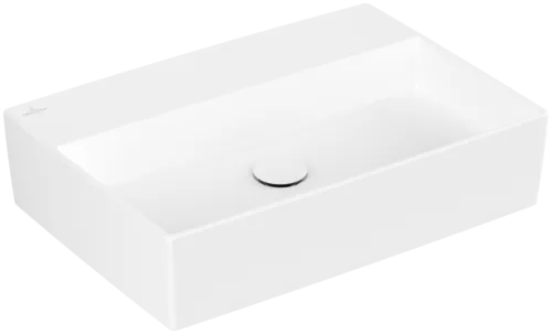 VILLEROY BOCH Memento 2.0 Surface-mounted washbasin, 600 x 420 x 140 mm, Stone White CeramicPlus, without overflow #4A0763RW resmi