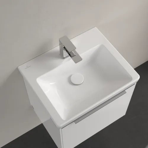 Bild von VILLEROY BOCH Subway 3.0 Handwaschbecken, 500 x 400 x 145 mm, Weiß Alpin CeramicPlus, ohne Überlauf #4370FGR1