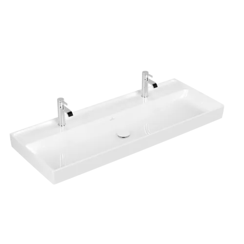 Picture of VILLEROY BOCH Collaro Vanity washbasin, 1200 x 470 x 160 mm, White Alpin CeramicPlus, without overflow #4A33C1R1