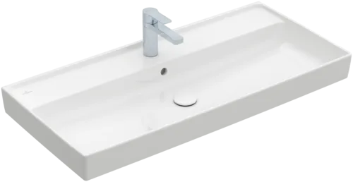 Picture of VILLEROY BOCH Collaro Vanity washbasin, 1000 x 470 x 160 mm, White Alpin, with overflow, ground #4A331G01