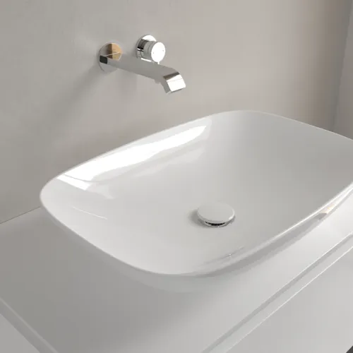 Bild von VILLEROY BOCH Loop & Friends Aufsatzwaschbecken, 620 x 420 x 120 mm, Weiß Alpin, ohne Überlauf #4A500101