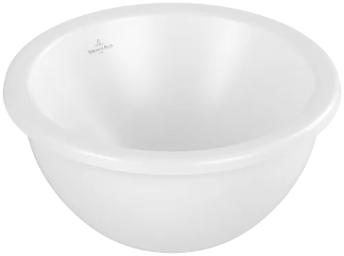 VILLEROY BOCH Loop & Friends Undercounter washbasin, 330 x 330 x 190 mm, Stone White CeramicPlus, with overflow #4A5100RW resmi