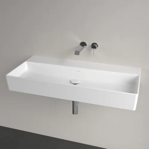 VILLEROY BOCH Memento 2.0 Waschbecken, 1000 x 470 x 135 mm, Weiß Alpin CeramicPlus, ohne Überlauf #4A22A3R1, Bild 4