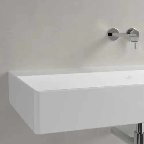 VILLEROY BOCH Memento 2.0 Waschbecken, 1000 x 470 x 135 mm, Weiß Alpin CeramicPlus, ohne Überlauf #4A22A3R1, Bild 7
