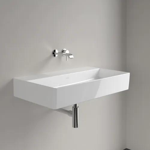 Bild von VILLEROY BOCH Memento 2.0 Waschbecken, 800 x 470 x 140 mm, Weiß Alpin CeramicPlus, ohne Überlauf, Unterseite geschliffen #4A228FR1