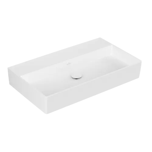 VILLEROY BOCH Memento 2.0 Washbasin, 800 x 470 x 140 mm, White Alpin CeramicPlus, without overflow, ground #4A228FR1 resmi