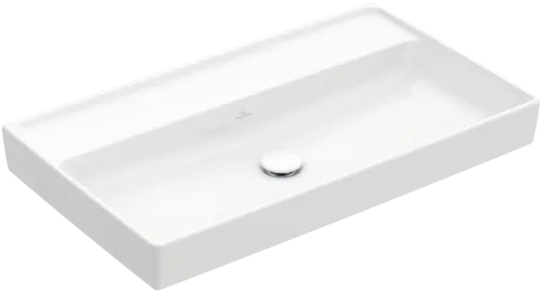 Picture of VILLEROY BOCH Collaro Vanity washbasin, 800 x 465 x 160 mm, White Alpin CeramicPlus, without overflow #4A3383R1