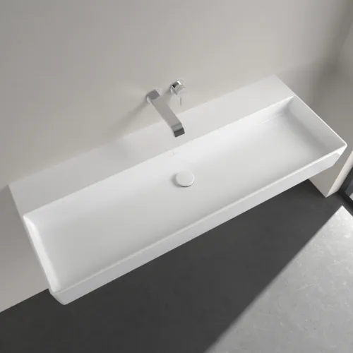 Obrázek VILLEROY BOCH Umyvadlo Memento 2.0, 1200 x 470 x 150 mm, bílá Alpine CeramicPlus, bez přepadu, leštěné #4A22CFR1