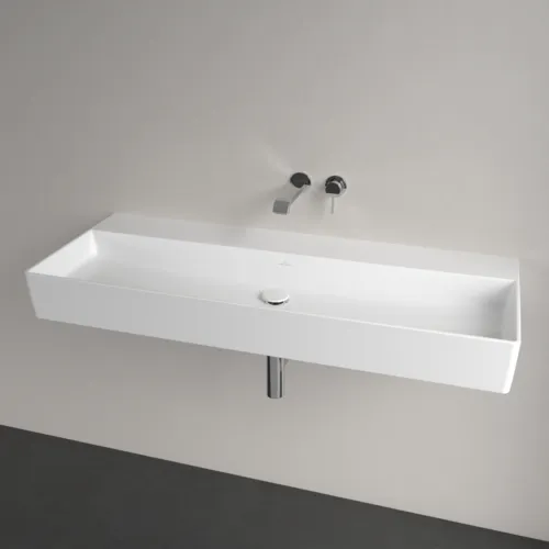 Obrázek VILLEROY BOCH Umyvadlo Memento 2.0, 1200 x 470 x 150 mm, bílá Alpine CeramicPlus, bez přepadu, leštěné #4A22CFR1