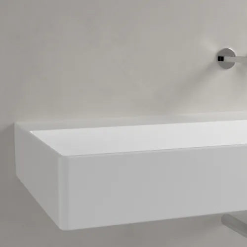 Obrázek VILLEROY BOCH Umyvadlo Memento 2.0, 1200 x 470 x 150 mm, bílá Alpine CeramicPlus, bez přepadu, leštěné #4A22CFR1