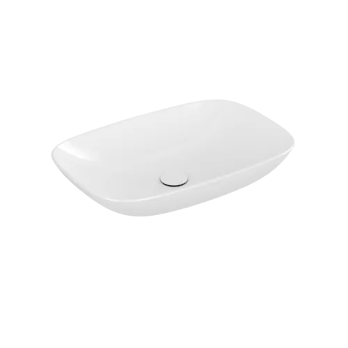 Зображення з  VILLEROY BOCH Loop & Friends Surface-mounted washbasin, 620 x 420 x 120 mm, White Alpin CeramicPlus, with overflow #4A5000R1