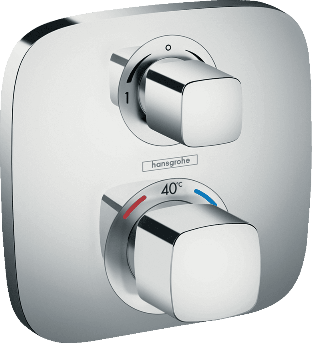 Bild von HANSGROHE Ecostat E Thermostat Unterputz für 2 Verbraucher #15708000 - Chrom