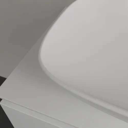 Bild von VILLEROY BOCH Loop & Friends Aufsatzwaschbecken, 620 x 420 x 120 mm, Stone White CeramicPlus, mit Überlauf #4A5000RW