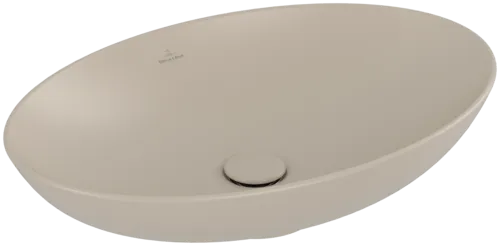 VILLEROY BOCH Loop & Friends Surface-mounted washbasin, 620 x 420 x 120 mm, Almond CeramicPlus, with overflow #4A4800AM resmi