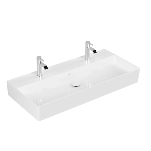 Picture of VILLEROY BOCH Memento 2.0 Washbasin, 1000 x 470 x 135 mm, White Alpin CeramicPlus, without overflow #4A22A1R1