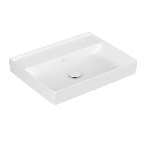 Picture of VILLEROY BOCH Collaro Washbasin, 600 x 470 x 160 mm, White Alpin CeramicPlus, without overflow #4A3363R1