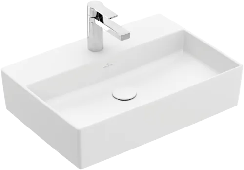 Зображення з  VILLEROY BOCH Memento 2.0 Surface-mounted washbasin, 600 x 420 x 140 mm, Stone White CeramicPlus, without overflow #4A0761RW