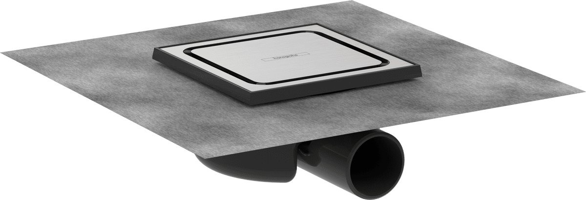 HANSGROHE RainDrain Spot Komplettset Punktablauf 150/150 #56055800 - Edelstahl gebürstet