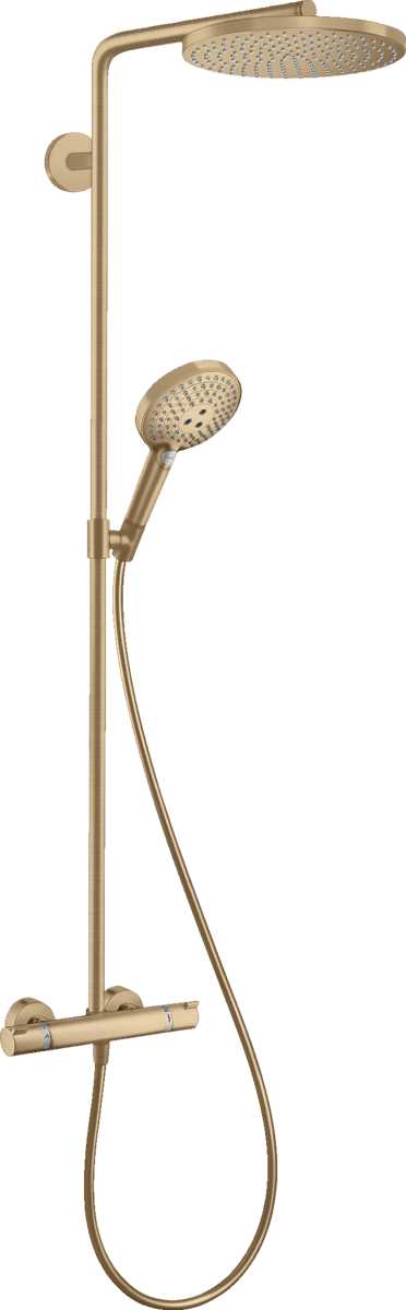 Bild von HANSGROHE Raindance Select S Showerpipe 240 1jet PowderRain mit Thermostat Brushed Bronze 27633140