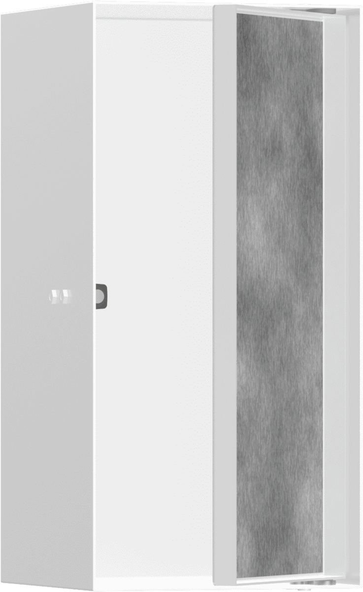 Obrázek HANSGROHE XtraStoris Rock Výklenek do stěny s dvířky pro obklady 300/150/140 #56088700 - matná bílá