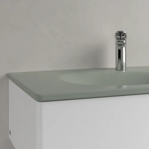 Bild von VILLEROY BOCH Antao Schrankwaschtisch, 800 x 500 x 150 mm, Morning Green CeramicPlus, mit verdecktem Überlauf #4A7584R8