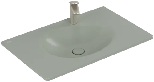 Picture of VILLEROY BOCH Antao Vanity washbasin, 800 x 500 x 150 mm, Morning Green CeramicPlus, with concealed overflow #4A7584R8